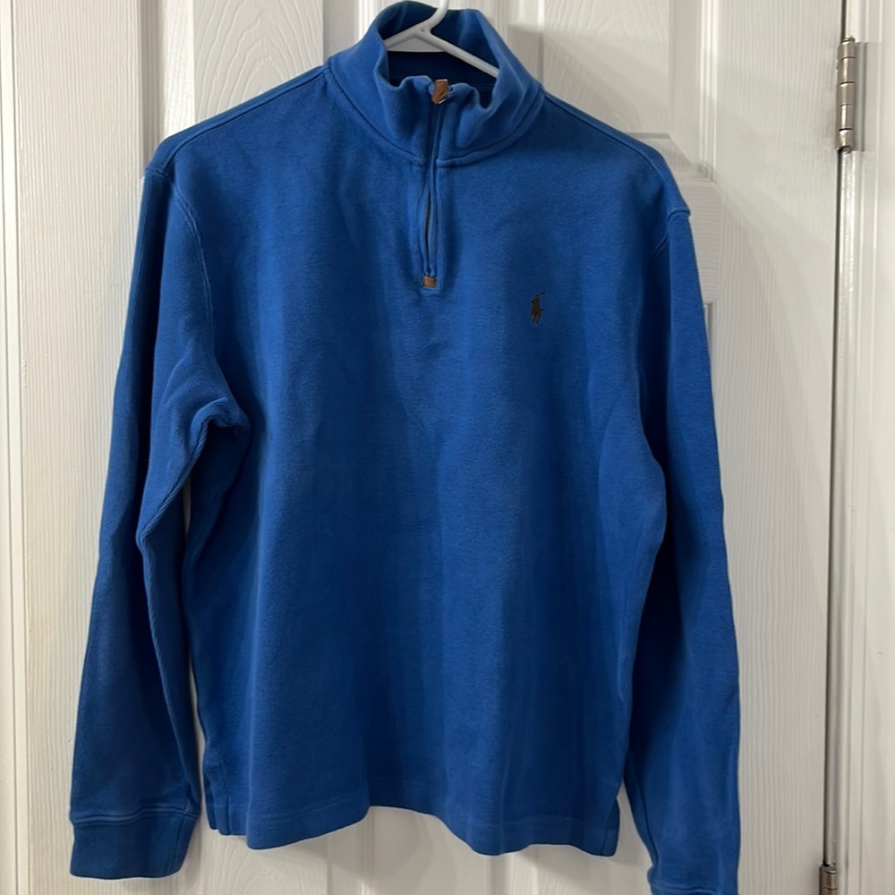 Men’s Polo by Ralph Lauren Estate Rib 1/4 zip,Cotton Pullover